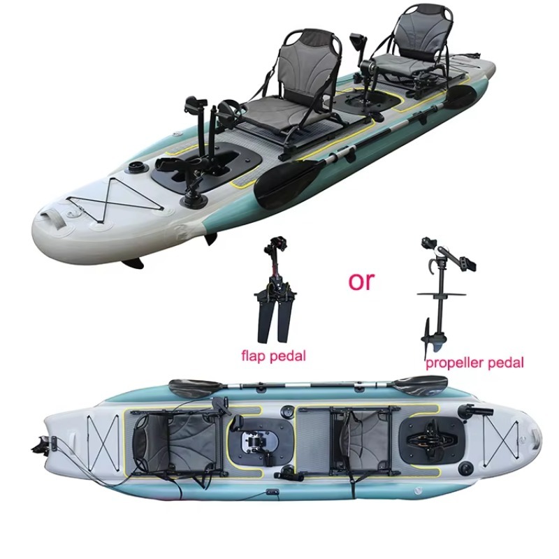 13.8ft Şişme Pedal Kayığı 2 Ki - Fishing Kayak Pedal Drive incelemesi ve fiyatı