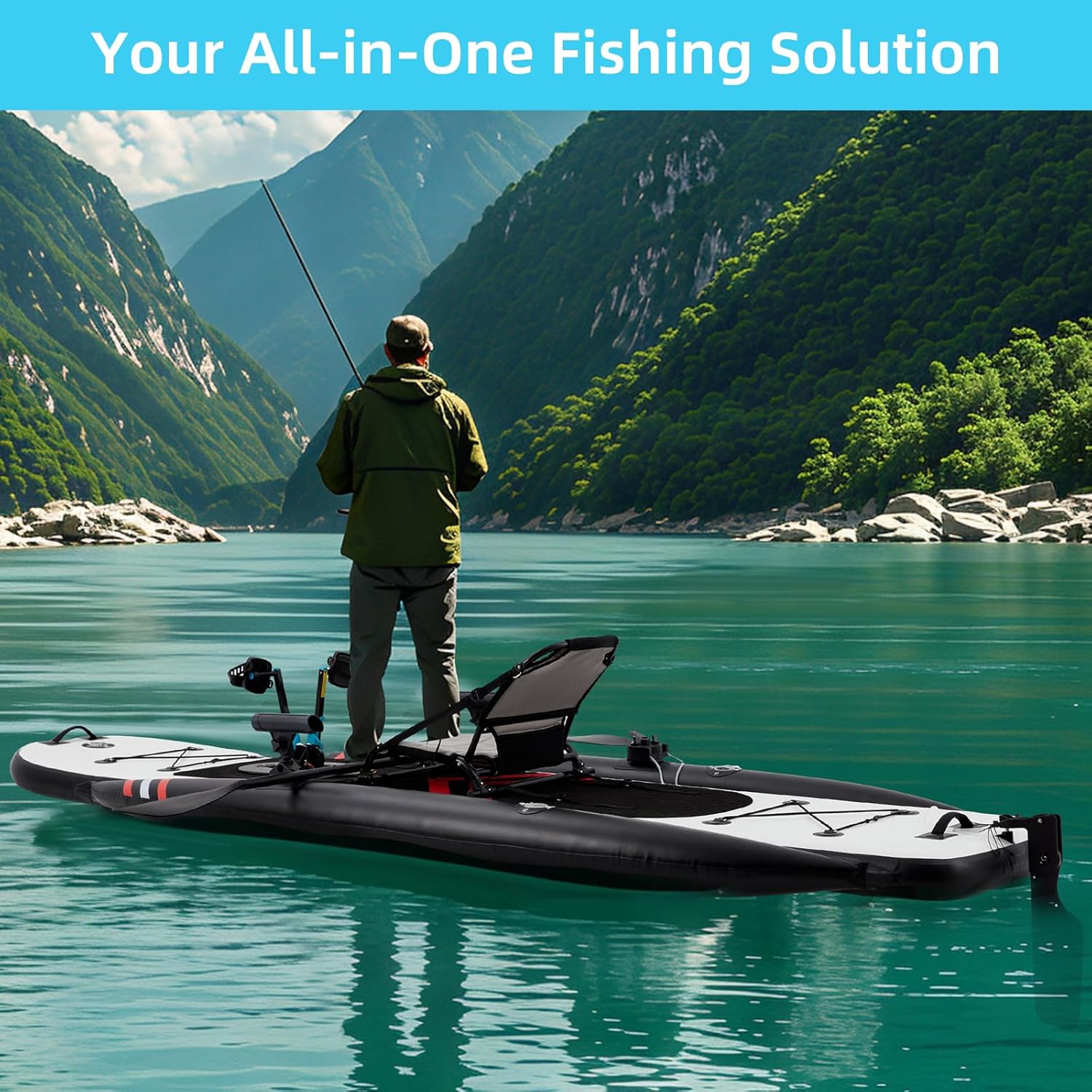 12ft Premium PVC Şişirilebilir - Fishing Kayak Inflatable incelemesi ve fiyatı