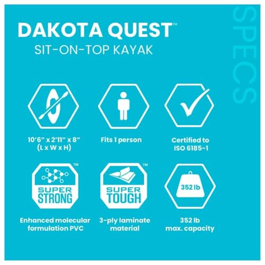 Sit-On-Top Şişme Kayak Dakota  - Fishing Kayak Sit In incelemesi ve fiyatı